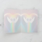 Rainbow Angel Herzgrüßkarte Karte (Innenseite)