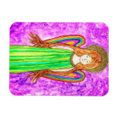 Rainbow Angel Magnet 3" x 4" (Horizontal)