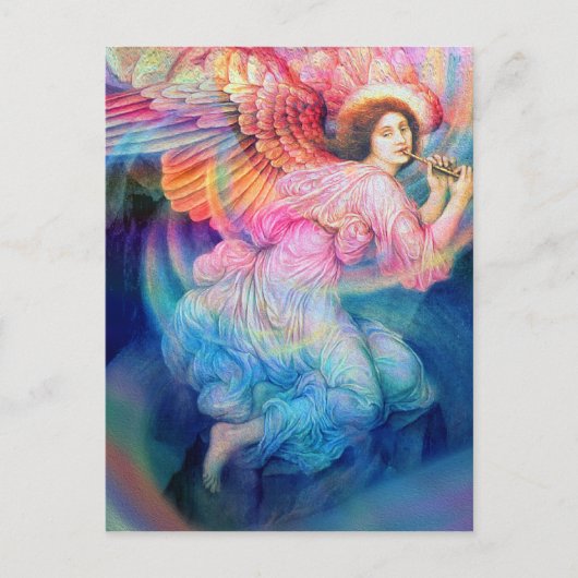 Rainbow Angel Postkarte (Vorderseite)