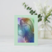 Rainbow Angel Teacher Dankeskarte (Stehend Vorderseite)