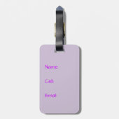 Rainbow Angel Travel Tag Gepäckanhänger (Rückseite vertikal)