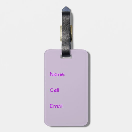 Rainbow Angel Travel Tag Gepäckanhänger (Rückseite vertikal)