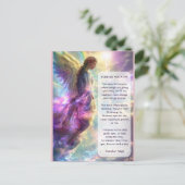 Rainbow Angel und Gedicht Postkarte (Stehend Vorderseite)