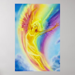 Rainbow Angel von Lisa Iris Poster