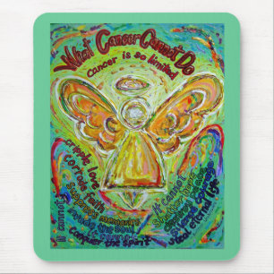 Rainbow Angel What Cancer Cannot Do Mousepad