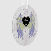 Rainbow angel wings ornament (Vorderseite)
