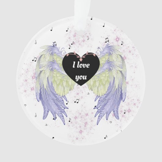 Rainbow angel wings ornament (Vorderseite)