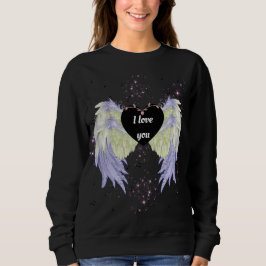 Rainbow angel wings sweatshirt