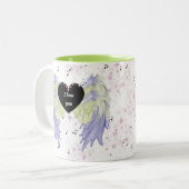 Rainbow angel wings zweifarbige tasse (Vorderseite Links)