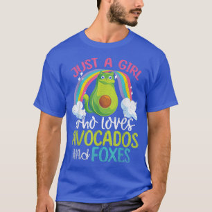 Rainbow Animal einfach ein Mädchen, das Avocados L T-Shirt