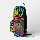 Rainbow Animal Muster Bedruckter Rucksack (Rechts)