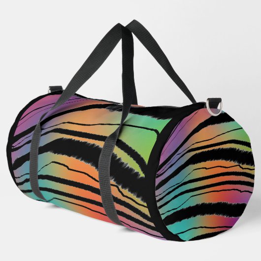 Rainbow Animal Print Athletic Gym Carry On Duffle Bag (Linke Ecke)