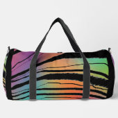 Rainbow Animal Print Athletic Gym Carry On Duffle Bag (Vorderseite)