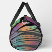 Rainbow Animal Print Athletic Gym Carry On Duffle Bag (Rechts)