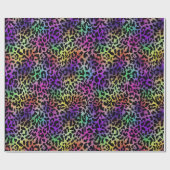 Rainbow Animal Print Geschenkpapier (Flach)