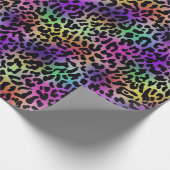 Rainbow Animal Print Geschenkpapier (Ecke)