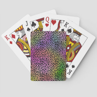 Rainbow Animal Print Spielkarten