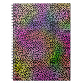 Rainbow Animal Print Spiral Notebook Notizblock (Vorderseite)