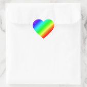 Rainbow anpassbar Herz-Aufkleber (Tasche)