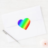 Rainbow anpassbar Herz-Aufkleber (Umschlag)