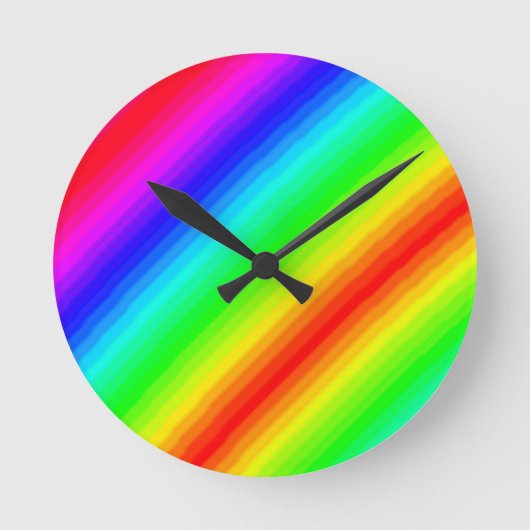 Rainbow anpassbar runde wanduhr (Vorderseite)