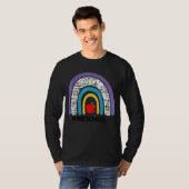 Rainbow Apple Back to School Teacher T-Shirt (Vorne ganz)