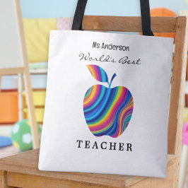Rainbow Apple-Individuelle Name der Welt für den b Tasche