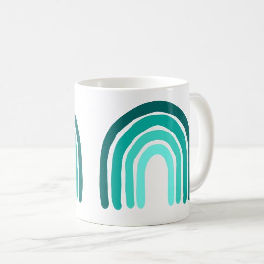Rainbow Aquamarine Tasse (VorderseiteRechts)