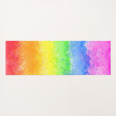 Rainbow-Aquarell-Spritzer kundenspezifisch persona Yogamatte (Rückseite (Horizontal))