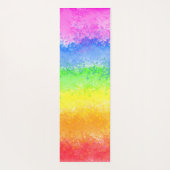 Rainbow-Aquarell-Spritzer kundenspezifisch persona Yogamatte (Rückseite)