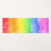 Rainbow-Aquarell-Spritzer kundenspezifisch persona Yogamatte (Vorderseite (Horizontal))