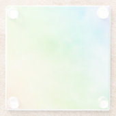 Rainbow Aquarellmalerei Glasuntersetzer (Rückseite)