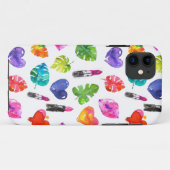 Rainbow Aquarellpalme Blätter Button Kiss Lippenst Case-Mate iPhone Hülle (Rückseite (Horizontal))