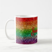 Rainbow Aquarius Rose Personalisiert Kaffeetasse (Links)
