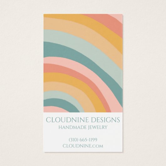 Rainbow Arch Earring Necklace Juwelier Display Car (Rückseite)