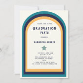 Rainbow Arch Foto Graduation Party Einladung (Rückseite)