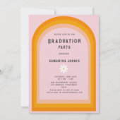 Rainbow Arch Foto Graduation Party Einladung (Rückseite)
