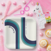 Rainbow Arch Graduation Party Pappteller (Party)