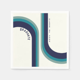 Rainbow Arch Graduation Party Serviette