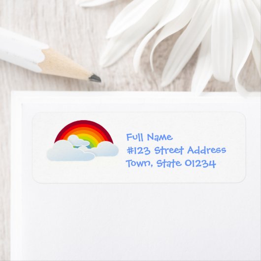 Rainbow Arch Mailing Labels (Insitu)