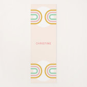 Rainbow-Arch-Streifen minimal Yogamatte (Vorderseite)