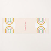 Rainbow-Arch-Streifen minimal Yogamatte (Vorderseite (Horizontal))