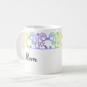 Rainbow Aries Star Sign Personalisierte Mug Kaffeetasse (Vorderseite Links)