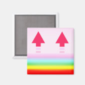 Rainbow Arrows Magnet, Lmán de Flechas del Arco Ir Magnet (Vorderseite/Rückseite)