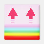 Rainbow Arrows Magnet, Lmán de Flechas del Arco Ir Magnet (Vorne)