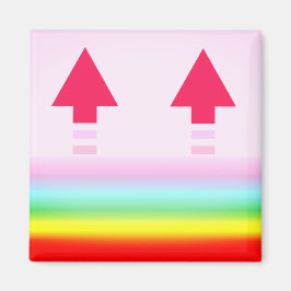 Rainbow Arrows Magnet, Lmán de Flechas del Arco Ir Magnet