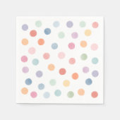 Rainbow Art Birthday Party Serviette (Vorderseite)