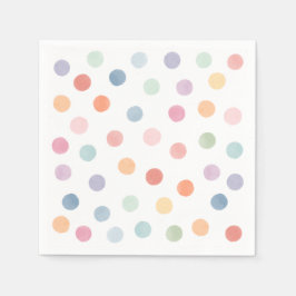 Rainbow Art Birthday Party Serviette