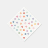 Rainbow Art Birthday Party Serviette (Ecke)