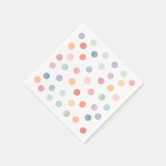 Rainbow Art Birthday Party Serviette (Ecke)